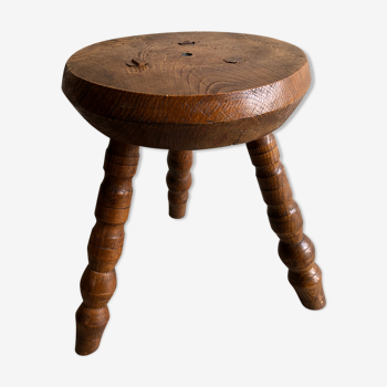 Wooden tripod stool