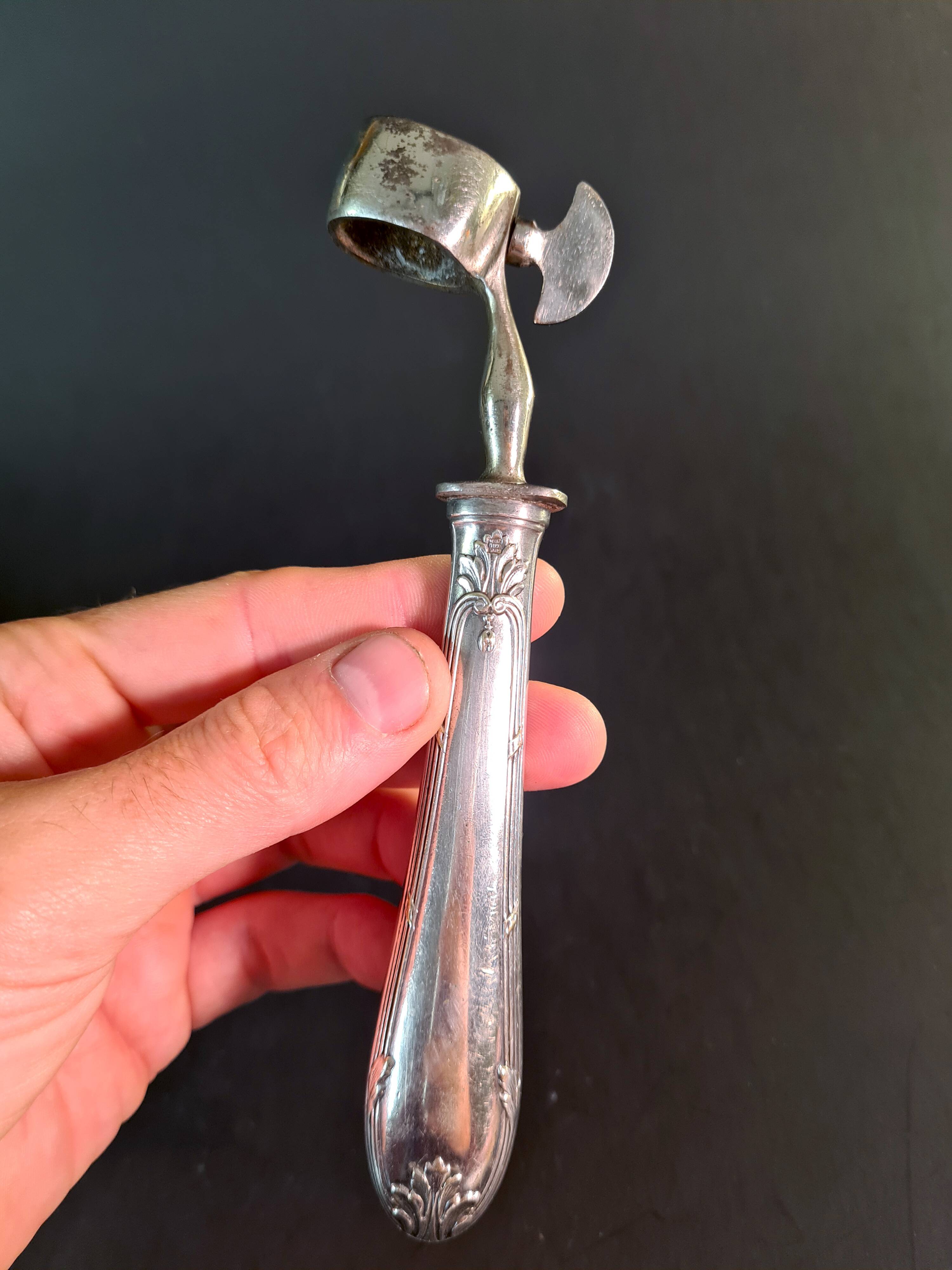 Set of 3 silver-plated serving cutlery - Retro charm guaranteed! 🧀