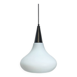 Suspension vintage en verre opalin