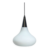 Suspension vintage en verre opalin