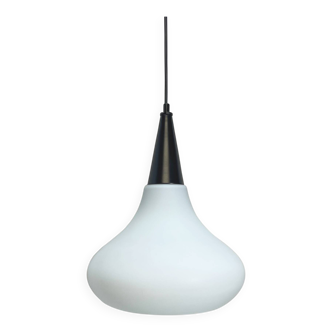Vintage pendant lamp made of opal glass