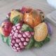 Medici vase and slipware fruit composition