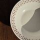 Set of a salad bowl and a vintage brown circular dish D28.