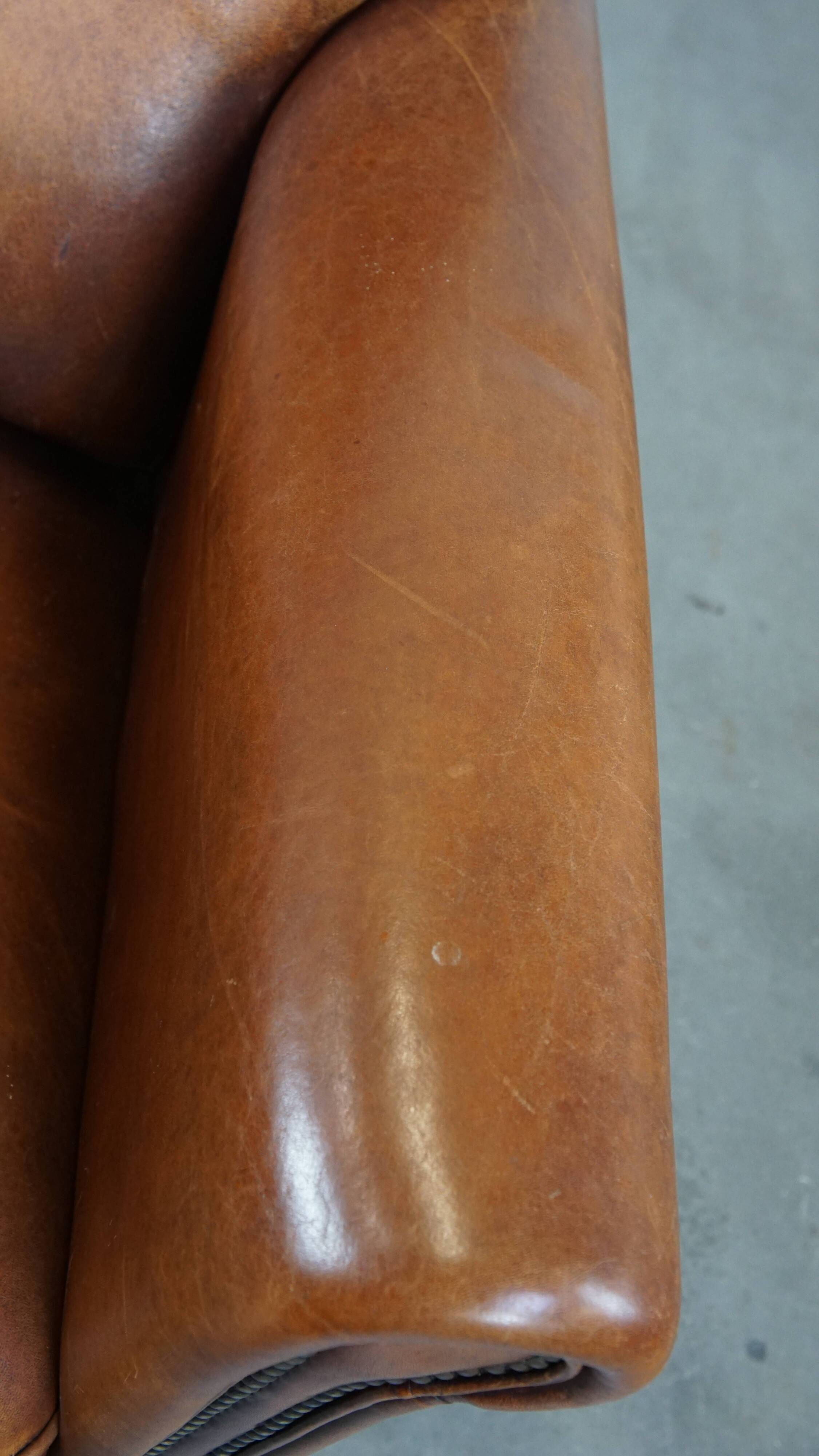 Comfortable Sheepskin Leather Armchair