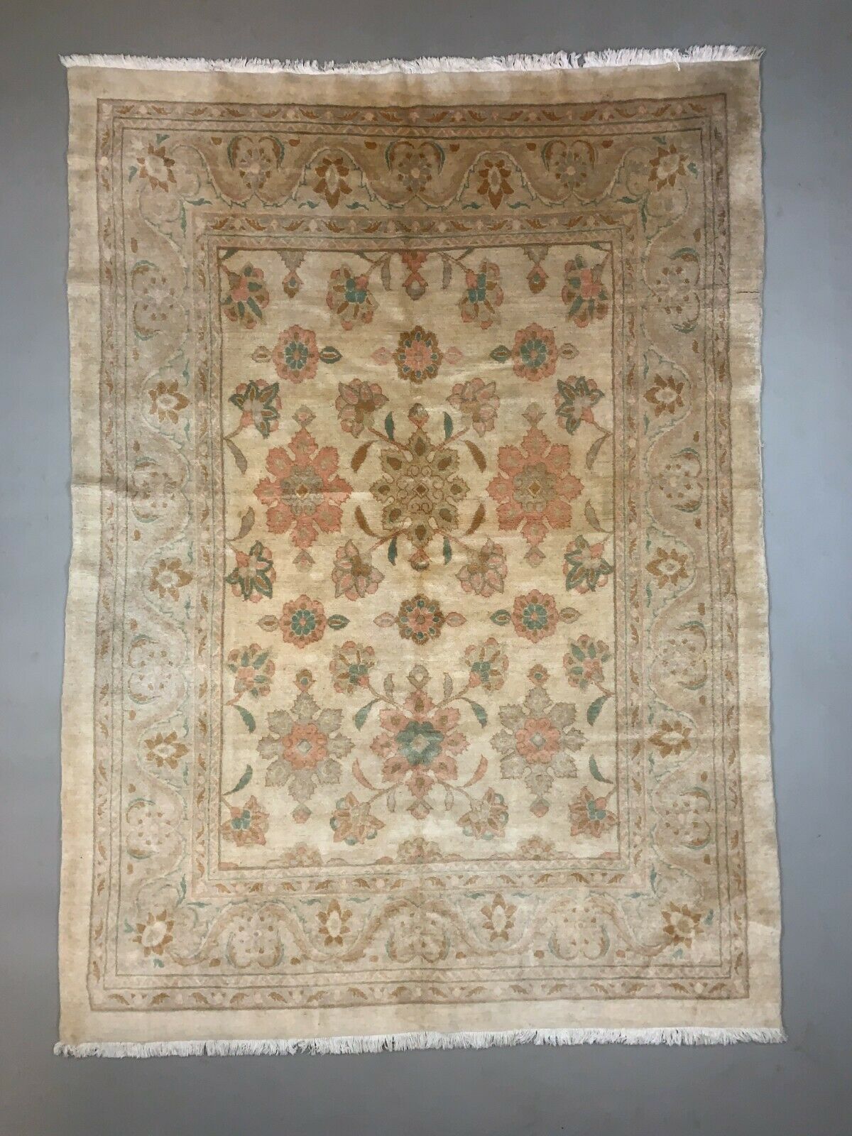 Sultanabad Carpet 300x218 cm Handmade Wool Chobi Rug Natural Dyes