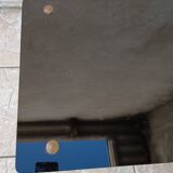 1950s metal and glass coffee table