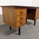 Scandinavian double-sided teak desk from the 50s/60s