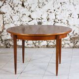 Vintage Scandinavian round teak table, 1960