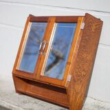 Art deco bathroom cabinet, vintage art deco wall-mounted Medicine Cabinet, 2 doors