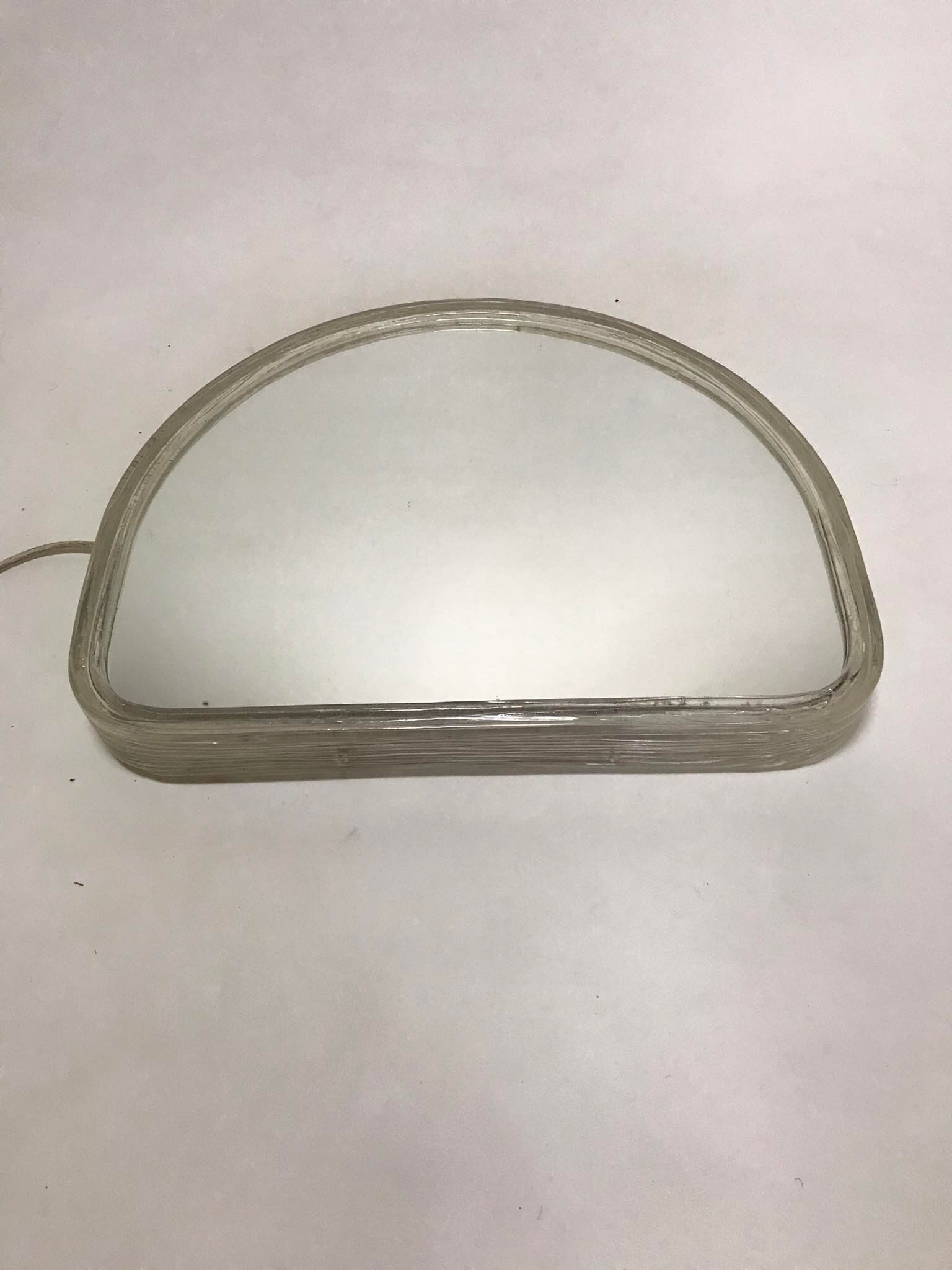 Paire de miroirs muraux lumineux, années 60/70