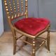6 chaises de théâtre style Napoléon IIII