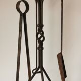 Wrought iron chimney servant