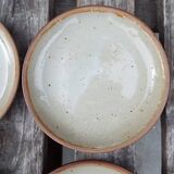 6 stoneware dessert plates