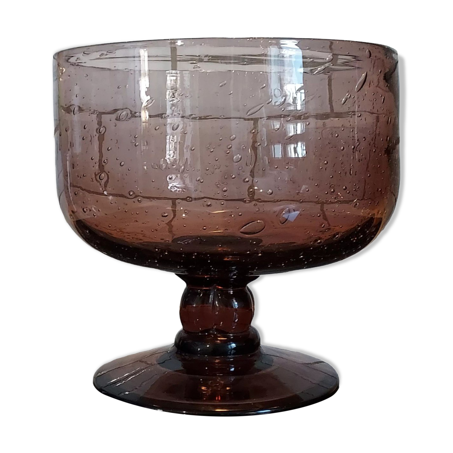 Coupe à fruits saladier verre soufflé