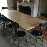 Old dining table with extensions