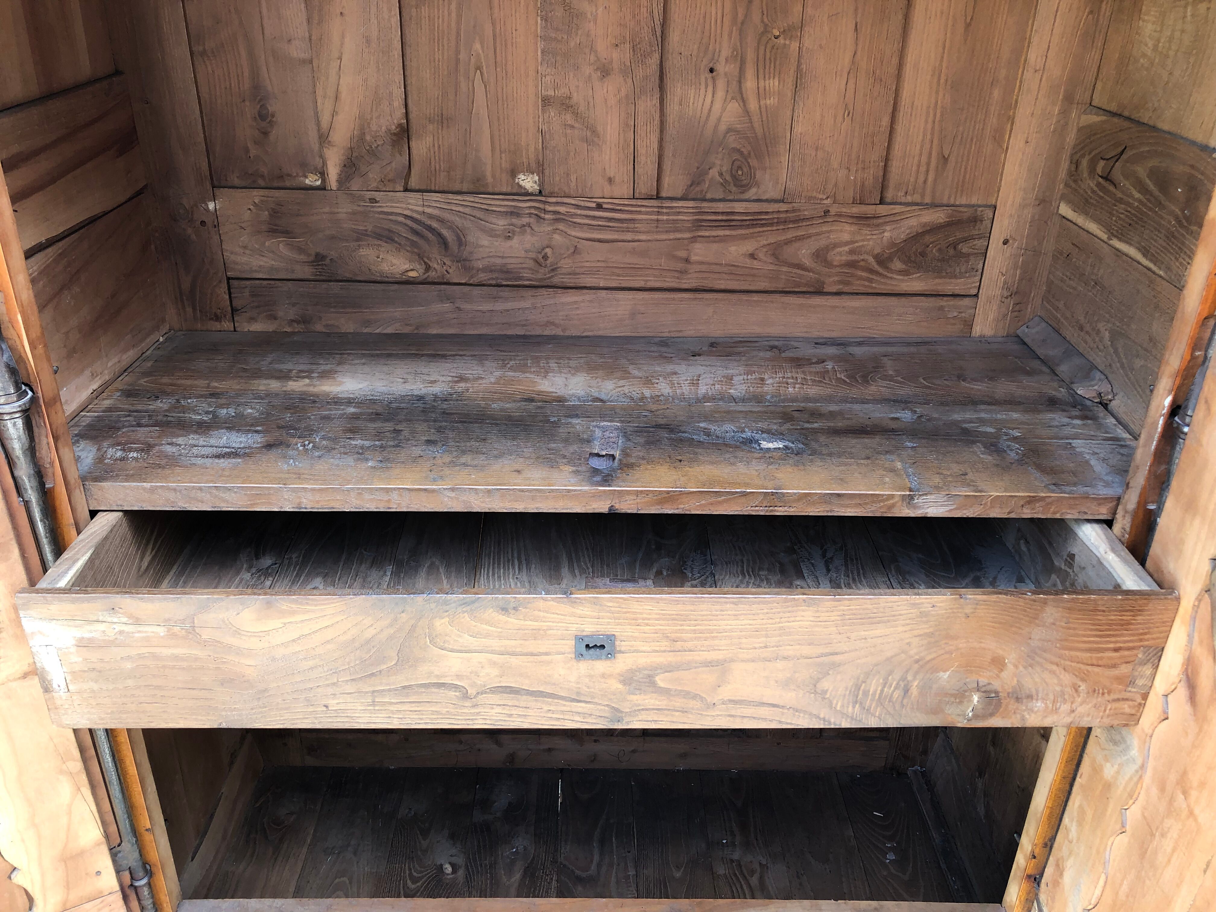 Louis XV style cherry wood cabinet late 19th century