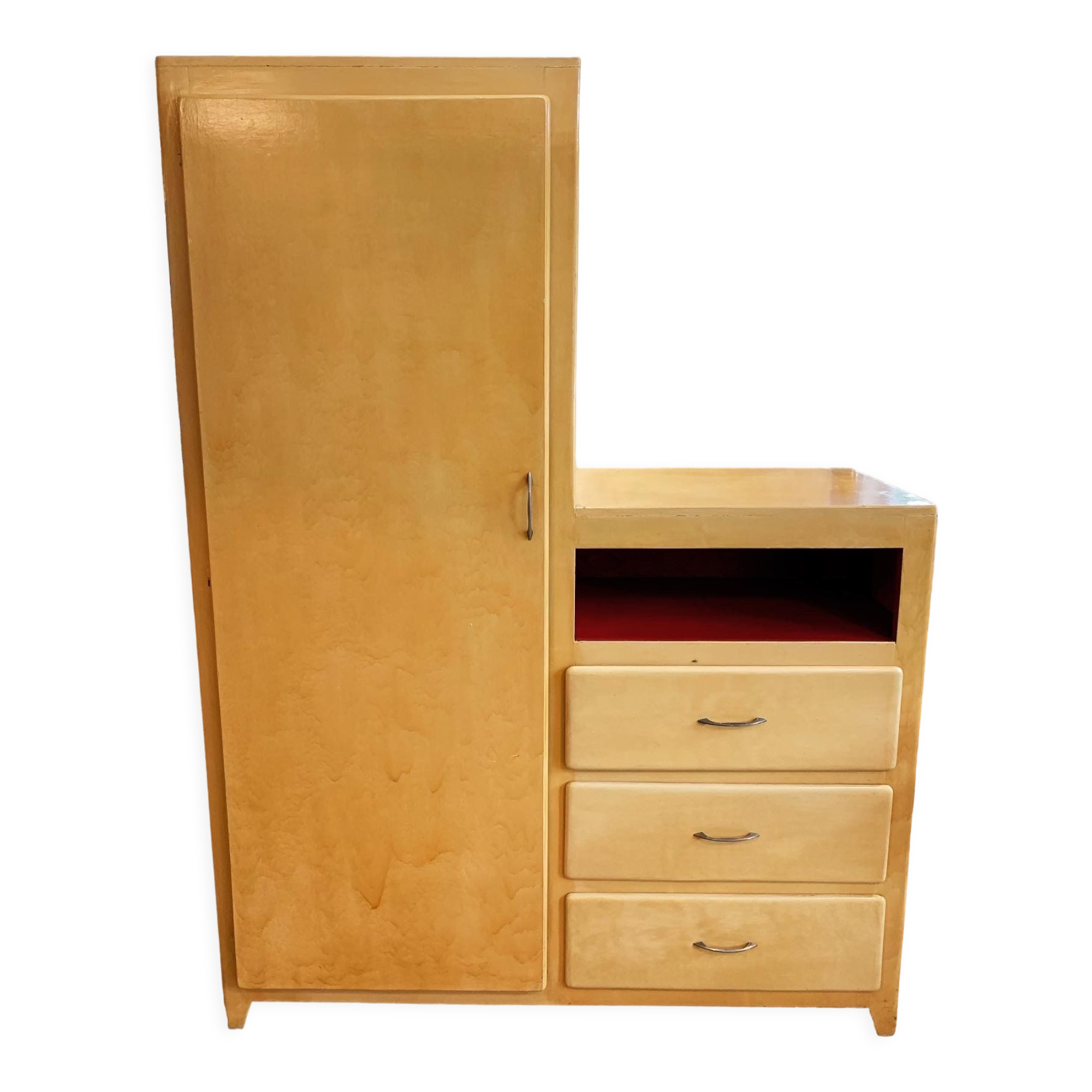 Yellow antique wardrobe