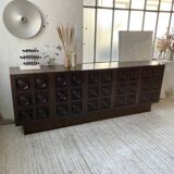 Brutalist sideboard attributed to De Coene 70s