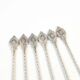 Set of neoclassical cocktail spoons, silver-plated brass, G.A.B., Sweden, 1930s