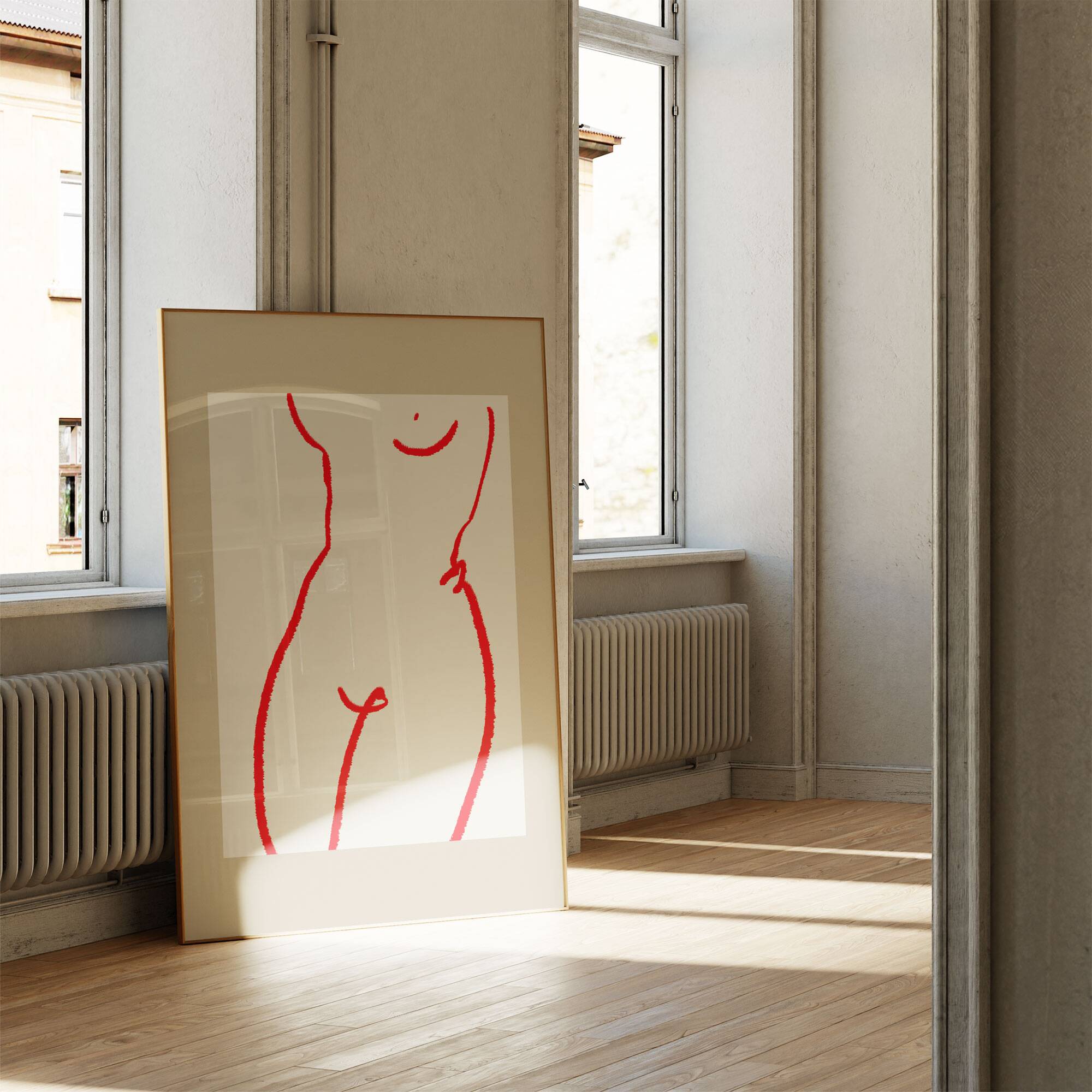 Female figure giclee art print, 50x70cm