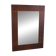 1950s modernist mahogany veneer mirror