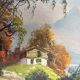 Painting: oil on canvas - mountain landscape