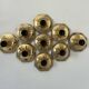 Set of 9 brass wall lights, Motoko Ishii for Staff Leuchten 1970
