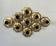 Set of 9 brass wall lights, Motoko Ishii for Staff Leuchten 1970