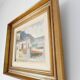 Signed painting house by the sea -oil on canvas