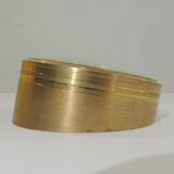 Pendulette de bureau 8 jours /laiton massif /vintage IMEXAL