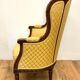 Fauteuil bergère Louis XVI à oreille