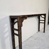 Console en bois, Chine début XXème