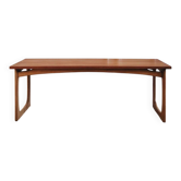 Table basse vintage rénovée, style scandinave, années 50-60