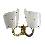 Brass trumpet sconce