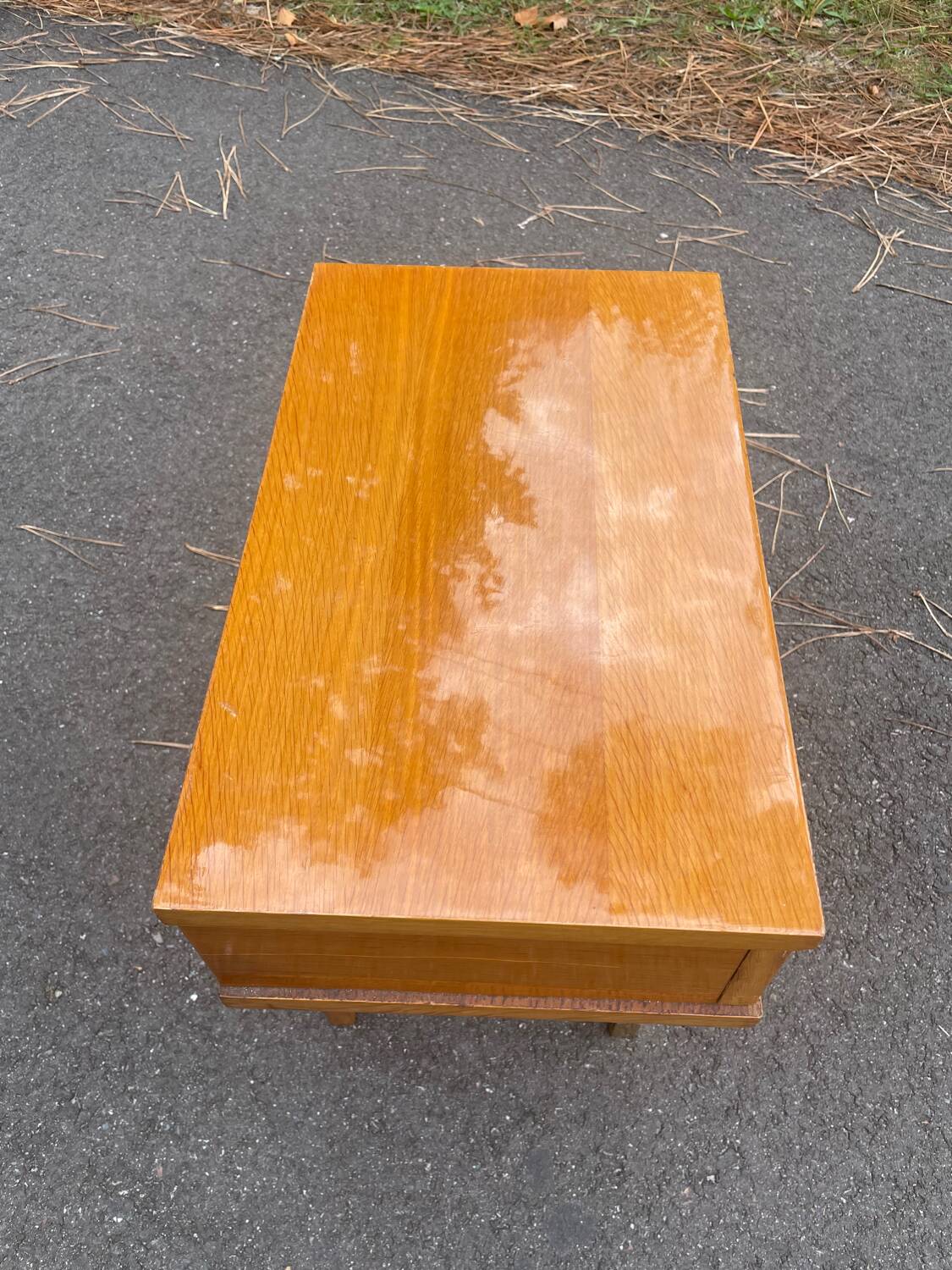Bedside table with compass feet, 1960s