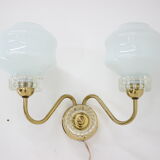 Set of chandelier and wall lamp, 1970´s.