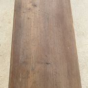 Large antique farmhouse bench 252 cm raw wood patinated
