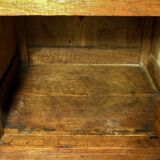 Art Deco oak and marble bedside table