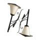 Paire de lanternes appliques 1960 type holophane