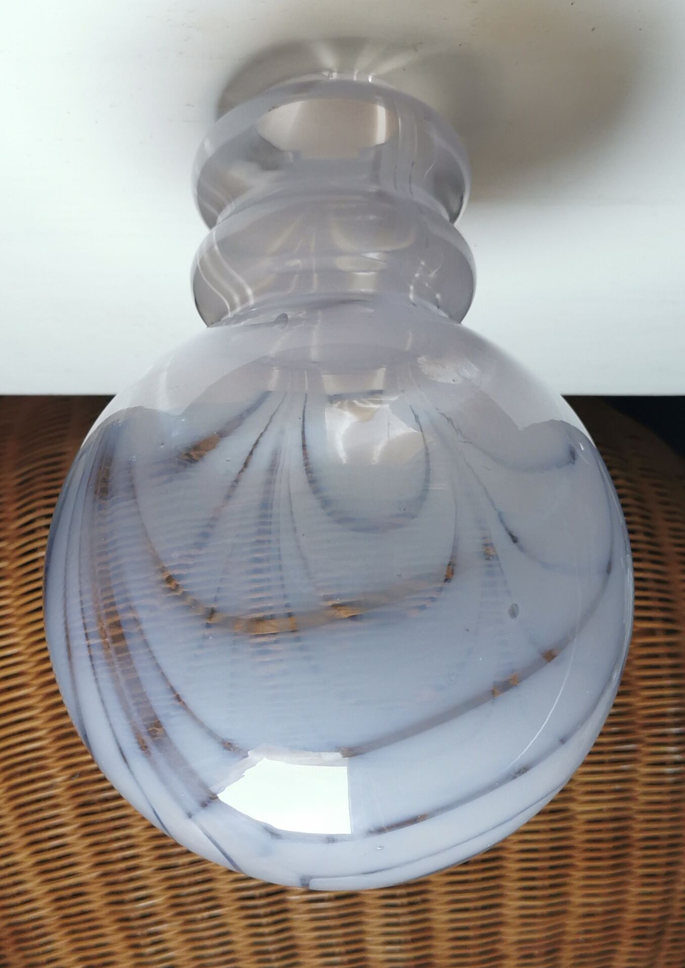 Globe lamp Italy marbled decoration space age