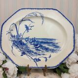 Large octagonal dish bwm variety