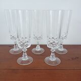 Set of 7 champagne flutes