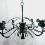 10-light leaf chandelier