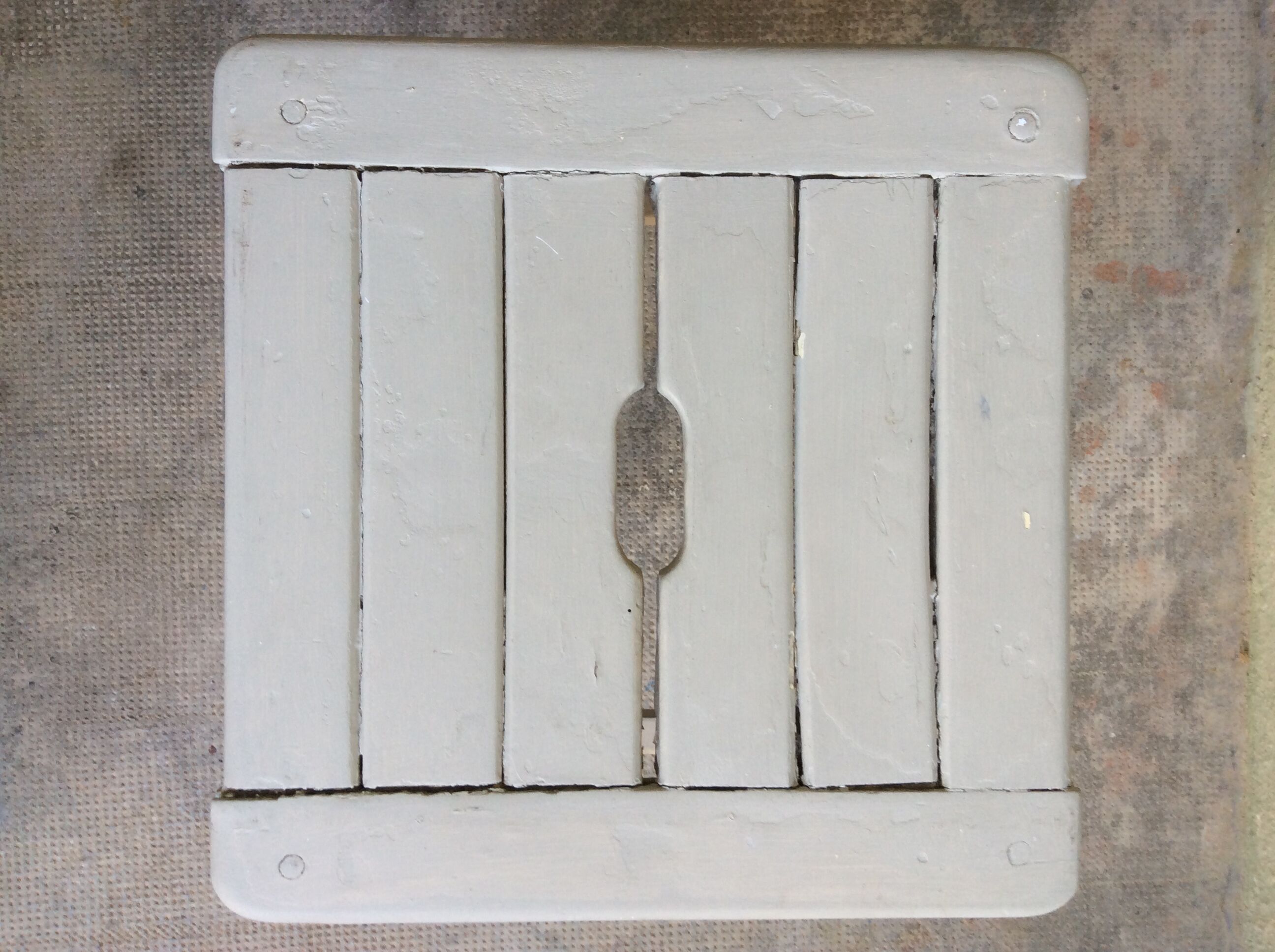 Wooden workshop stool