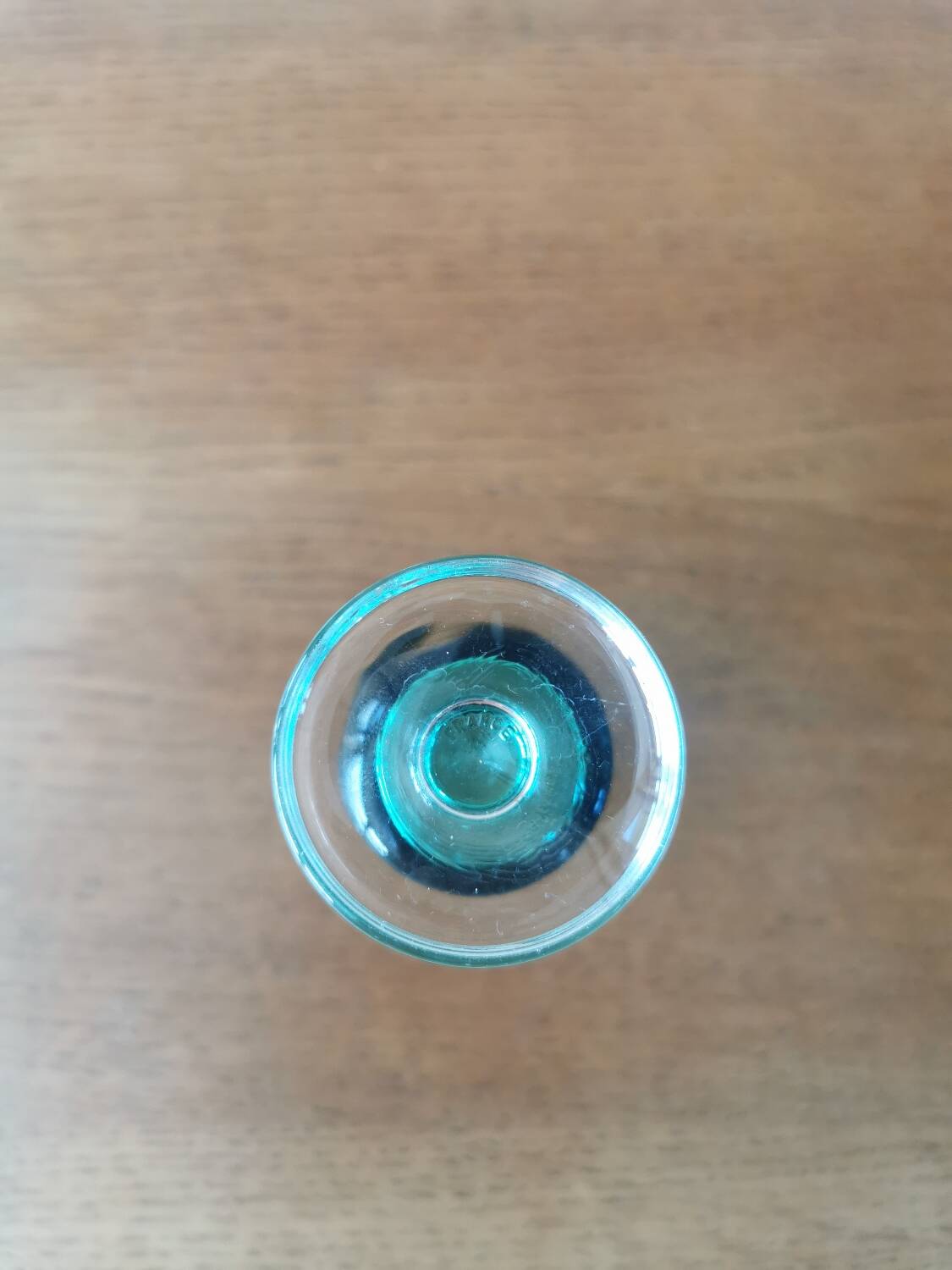 Vintage green champagne flutes