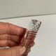 12 vintage crystal knife holders