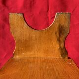 Old small stool - footrest with solid wood chest