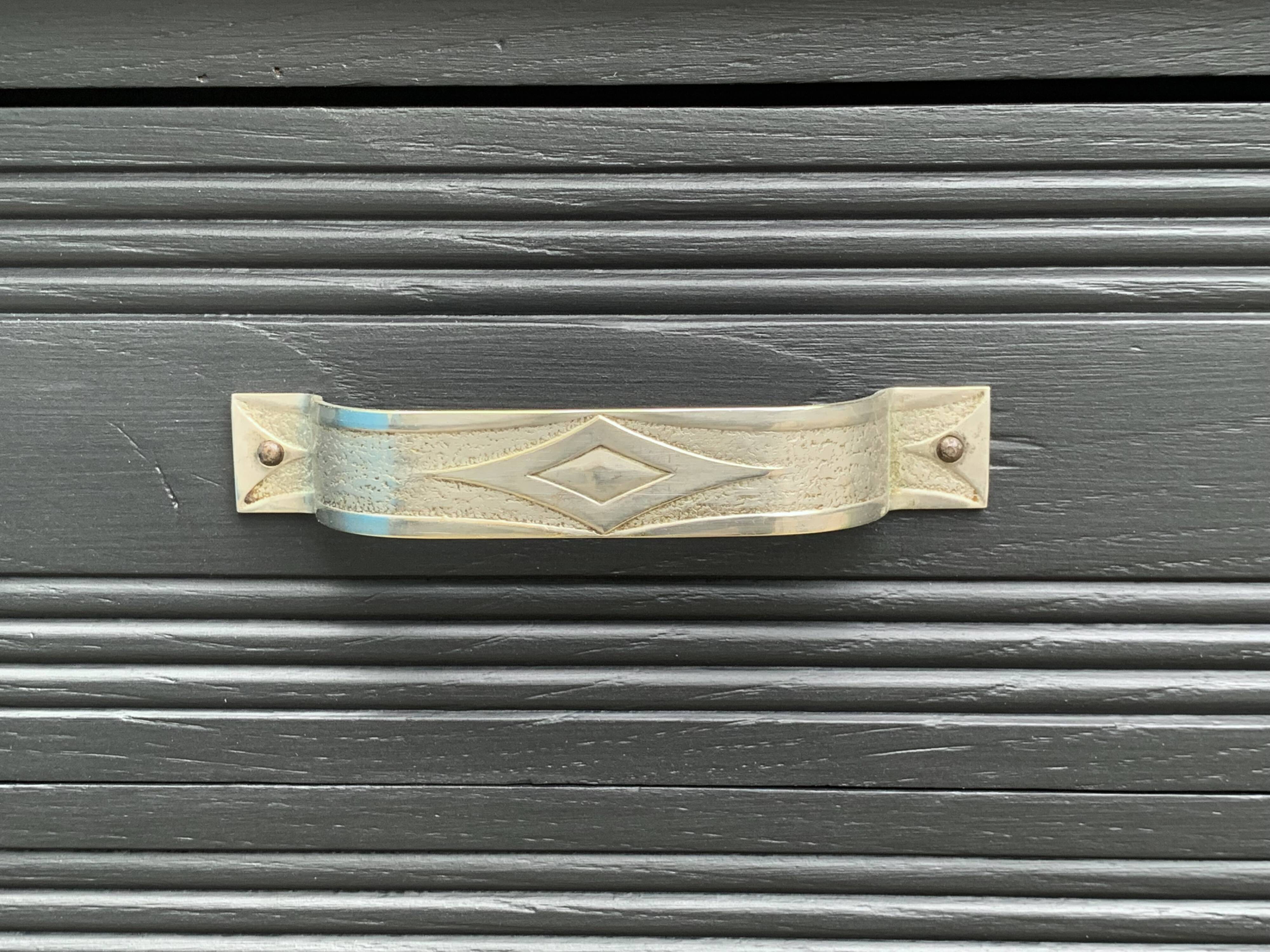 Parisian art deco buffet in solid walnut 1930