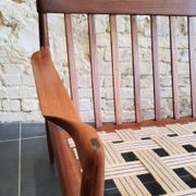 Vintage Scandinavian 3-seater canapé in solid wood