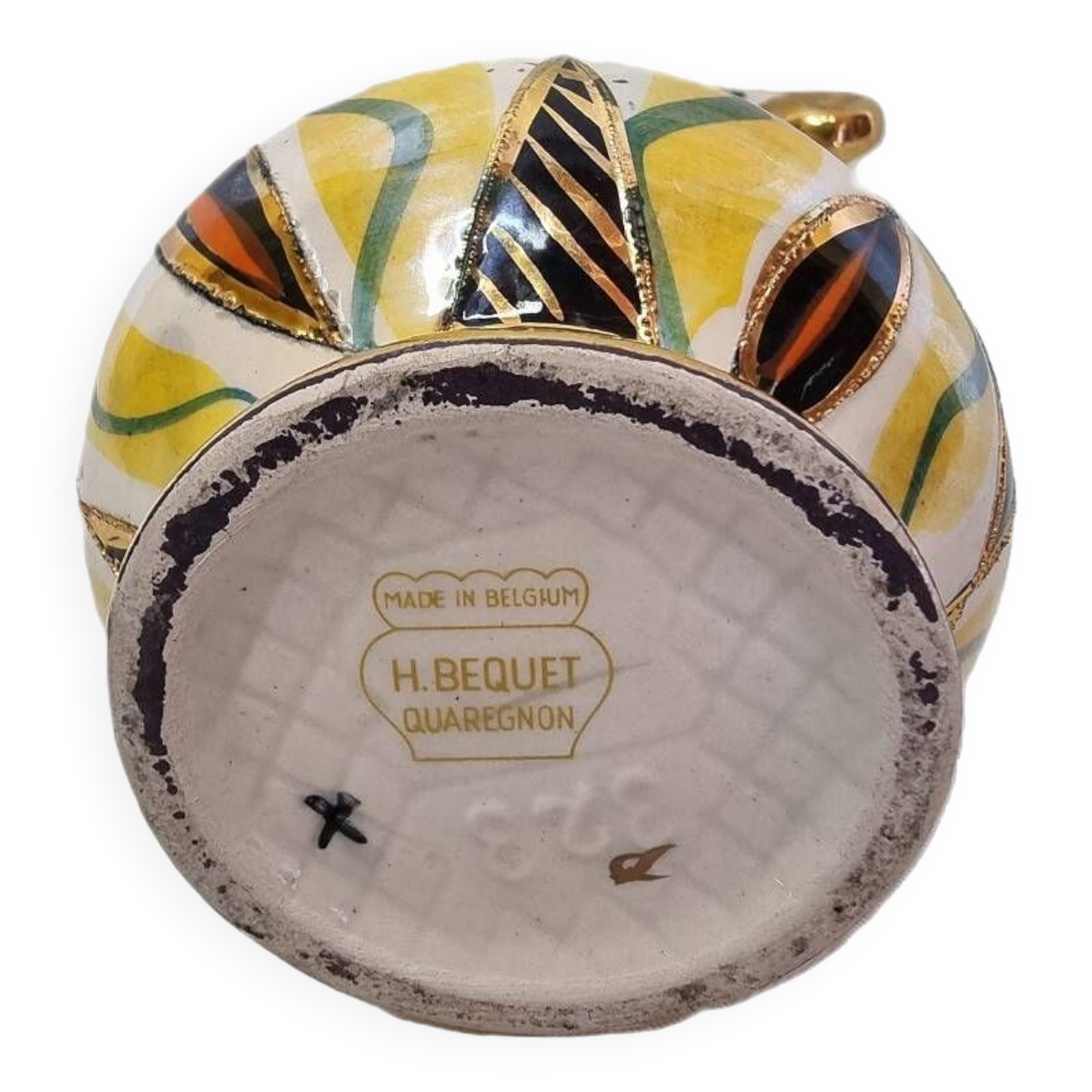 H. Bequet Decanter, Ceramic, Mid 20th Century
